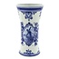 Delft Blue Chalice Vase with a Windmill and a Delft Blue Floral Motif, Large