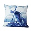 Delft Blue Cushion Cover with a Windmill
