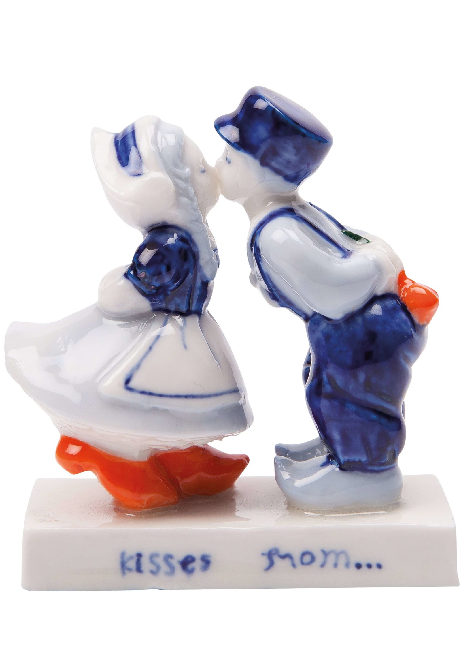 Delfts Blauw Kussend paar (10 cm)