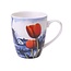 Delft Blue Mug, Dutch landscape with a Windmill and Tulips, 300 ml / 10,1 oz