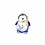 Delft Blue Penguin, Holland Christmas Decoration, Small