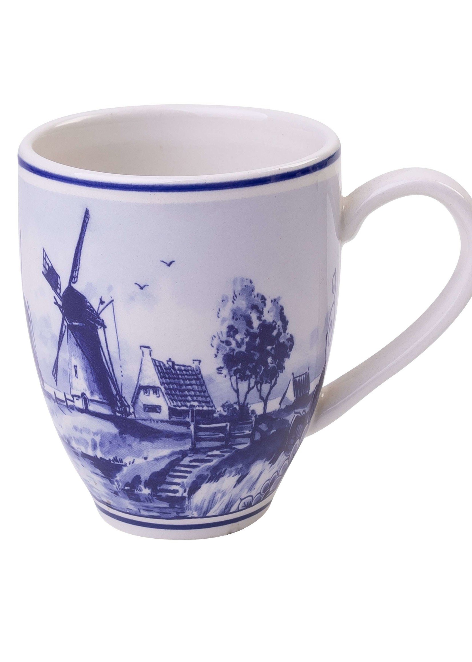 Delft Blue Senseo Mug with a Windmill