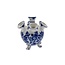 Delft Blue Tulip Vase on Legs, Flower Design, Small