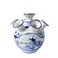 Heinen Delfts Blauw Delft Blue Tulip Vase, Windmill Design, Large