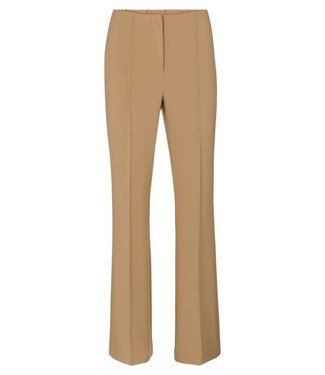 YAYA Woven flare trousers in a viscose blend - INDIAN TAN SAND