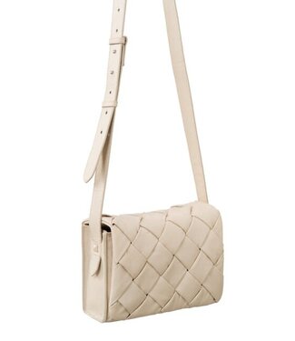 YAYA Braided crossbody bag - BONE WHITE