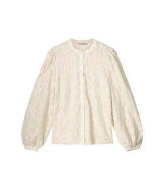 Summum Woman Blouse Small Flower 3D - Ivory