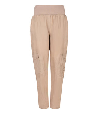 Esqualo Trousers RIB cupro - Dark Sand