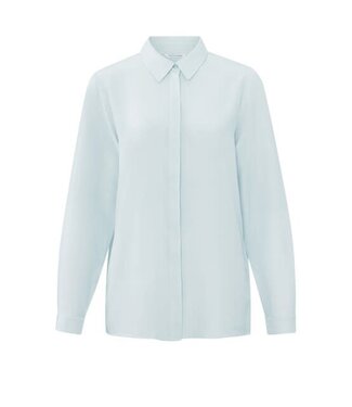 YAYA Soft relaxed blouse - PLEIN AIR BLUE