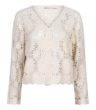 Esqualo Cardigan crochet - Off White