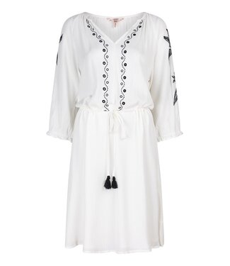 Esqualo Dress raglan embroidery - Off White