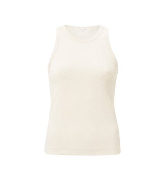 YAYA Rib singlet - NATURE MELANGE