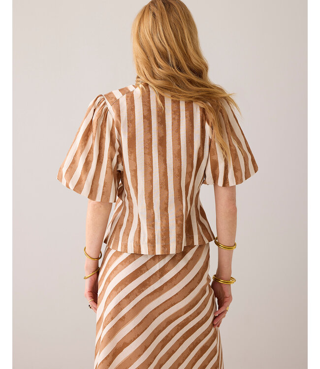 Summum Woman Top stripe printed