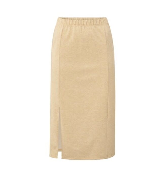 YAYA Sweat skirt - CROISSANT BROWN MELANGE