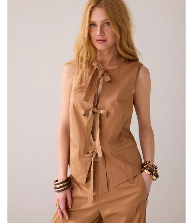 Summum Woman Gilet cotton stretch