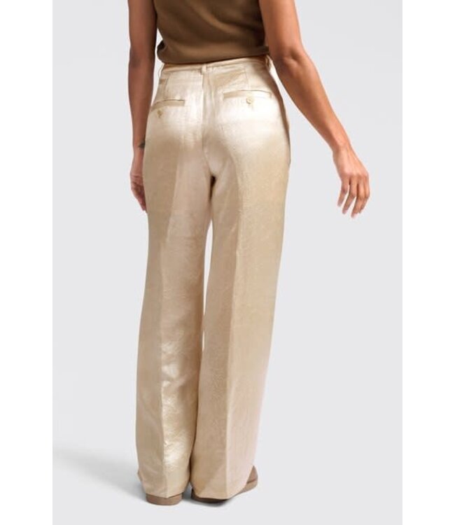 YAYA Satin wide leg trousers - SUMMER SAND