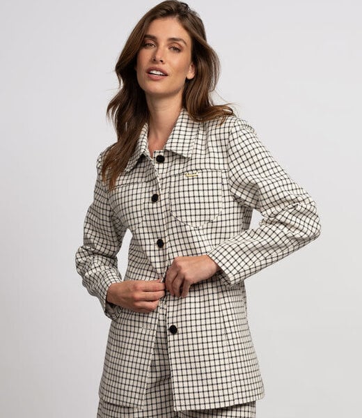 Isabel Jacket - Soft White / Black