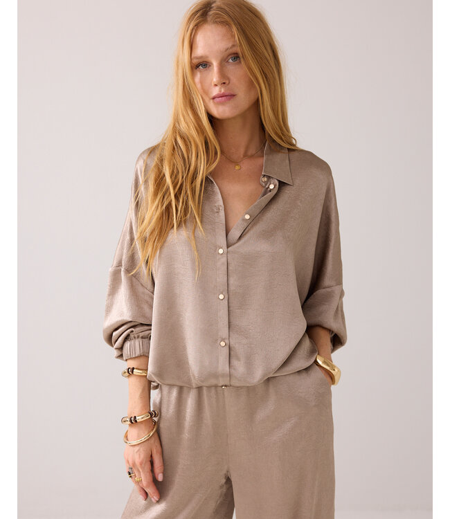 Summum Woman Summum Blouse Crinkle satin 000706 - Funghi