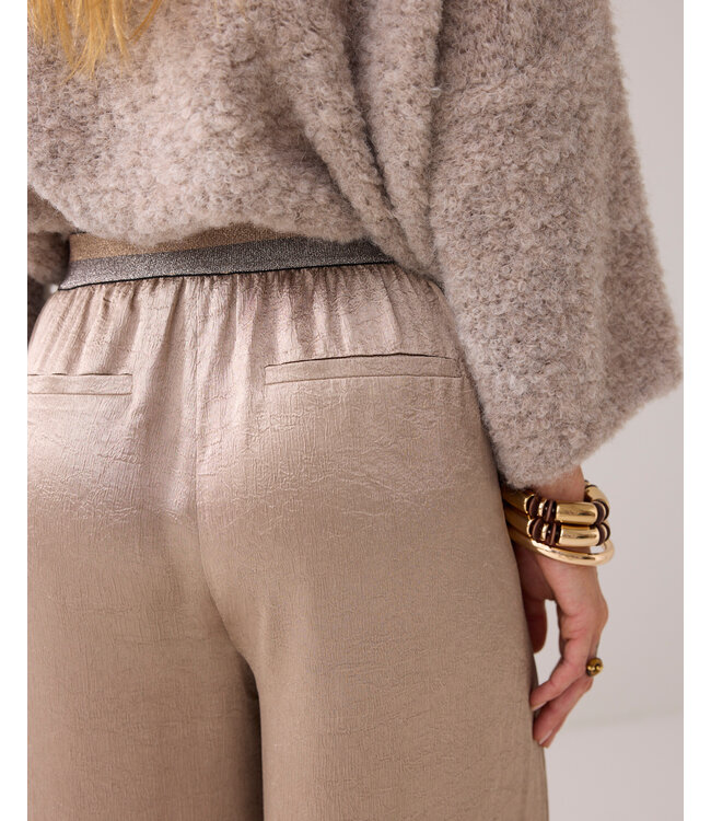 Summum Woman Summum Trousers Crinkle satin 000706 - Funghi