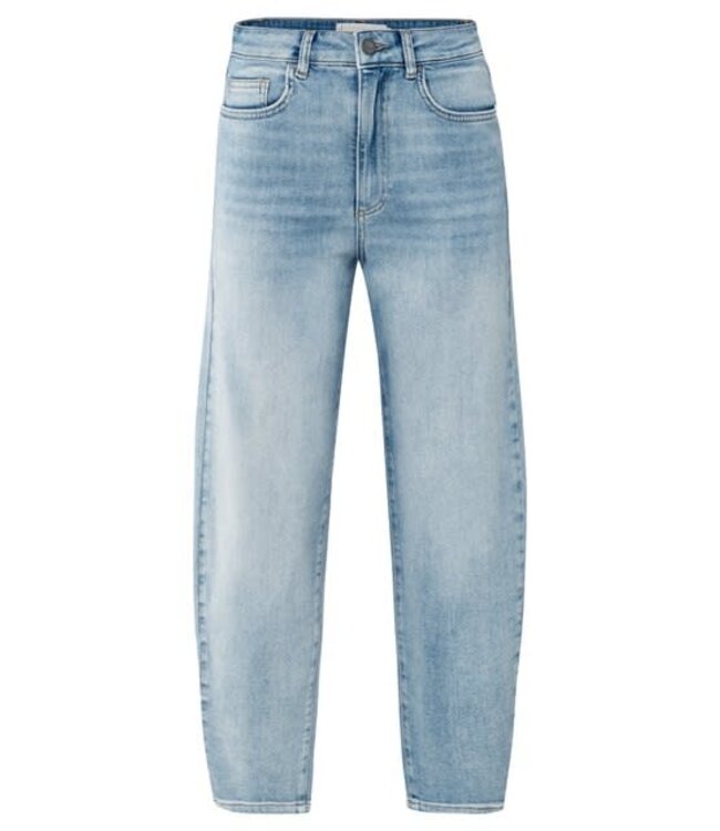 YAYA Loose fit hw denim - LIGHT BLUE DENIM