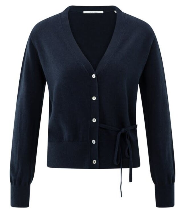 YAYA Cardigan with straps - INKWELL BLUE