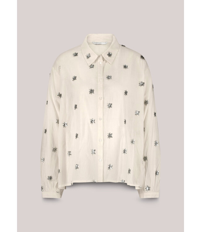 Summum Woman Summum Blouse Scattered embro 000122 - Ivory