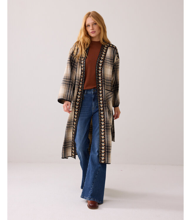 Summum Woman Summum Jacket Big check 000722 - Alpaca