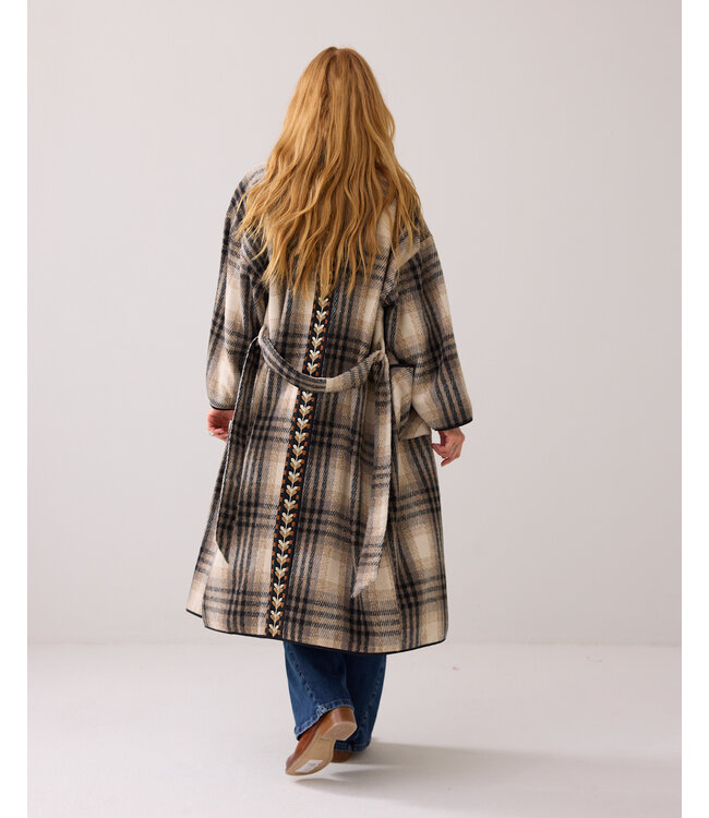 Summum Woman Summum Jacket Big check 000722 - Alpaca