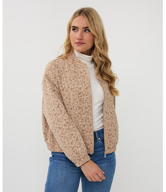 Esqualo Esqualo Jacket Bomber flower 3D Sand
