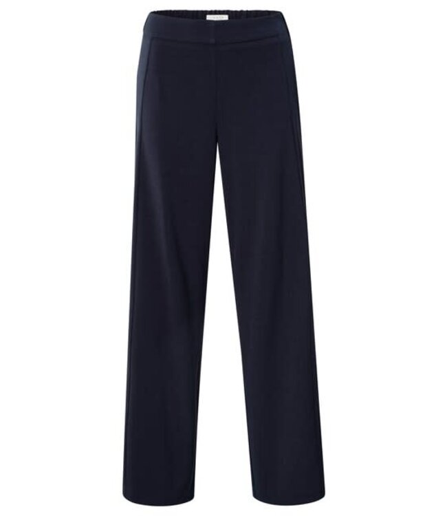 YAYA Woven wide leg trousers with seam details - INKWELL BLUE