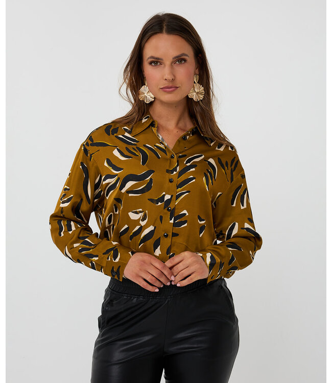 Esqualo Esqualo Blouse oversized Harmony Print