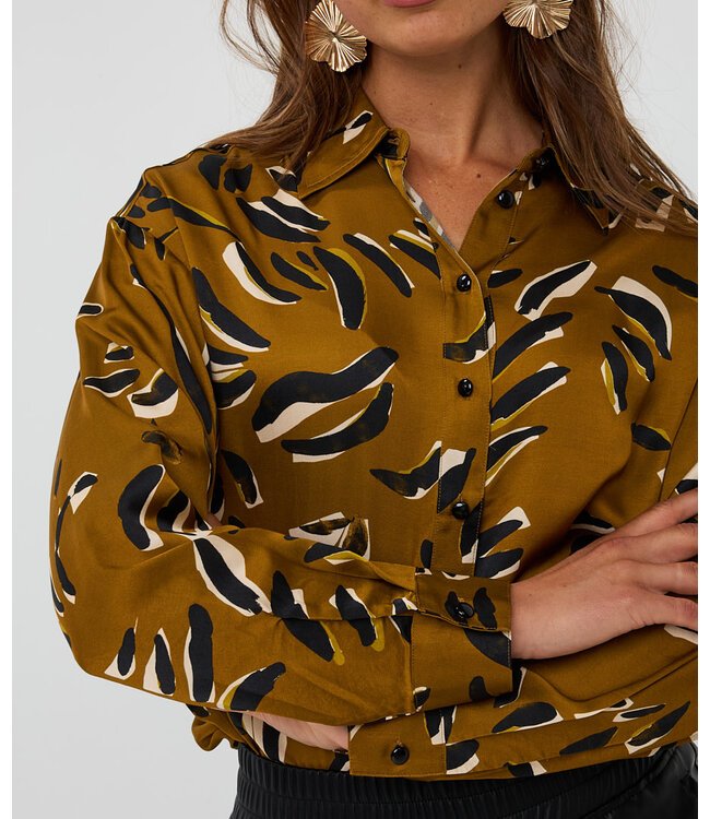 Esqualo Esqualo Blouse oversized Harmony Print