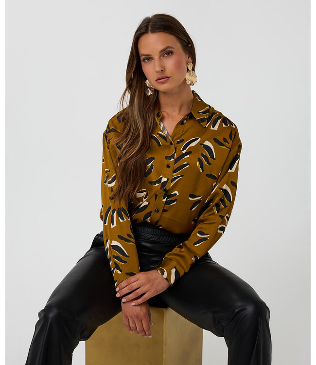 Esqualo Esqualo Blouse oversized Harmony Print