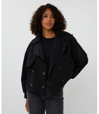 Esqualo Esqualo Coat trench bomber Black