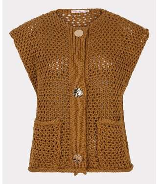 Esqualo Esqualo Cardigan gilet fancy buttons Olive