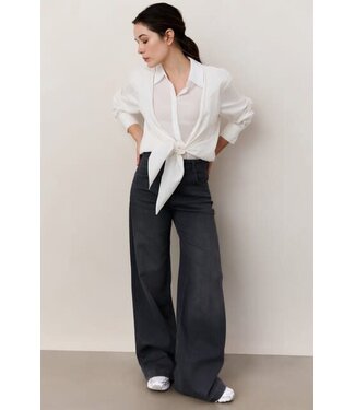 YAYA Hw loose wide denim - L34 - GREY DENIM