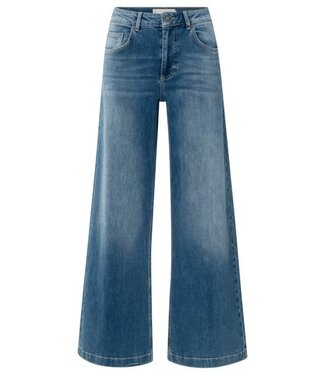 YAYA Hw loose wide denim - L34 - BLUE DENIM
