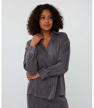 Esqualo Esqualo Blouse crinkle cupro Grey
