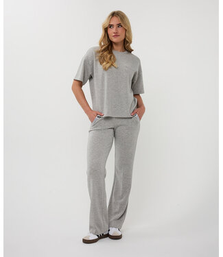 Esqualo Esqualo Trousers wide modal Light Grey Melange