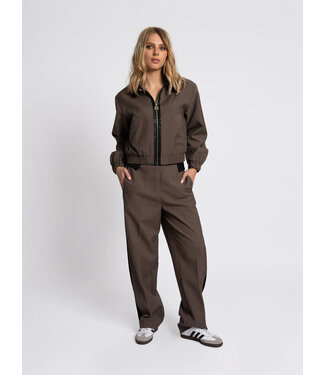FIFTH HOUSE Jaz Block Pants - Chocolate Martini