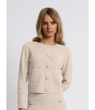 FIFTH HOUSE Desmond Cardigan - Cream