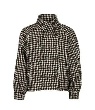 Freebird Freebird Ondina Coat Black/Off-white Freebird Freebird Ondina Coat Black/Off-white