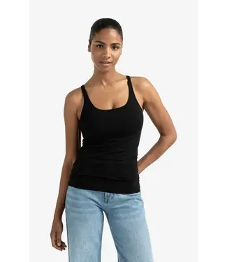 YAYA Basic singlet - BLACK