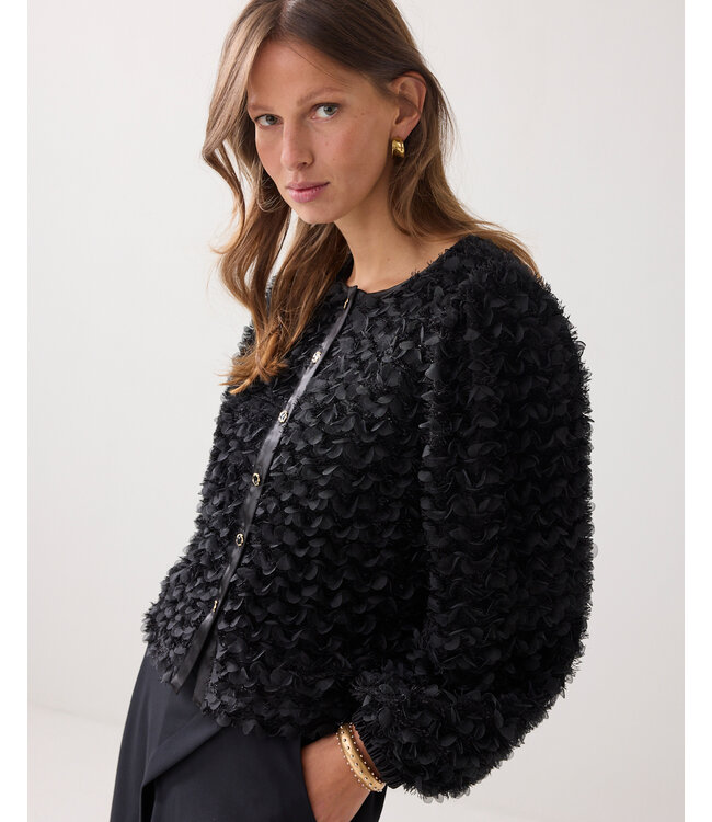 Summum Woman Jacket 3D Flowerfluffy - 000990 - Black