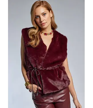 Freebird Freebird Glenna Gilet Wine Red