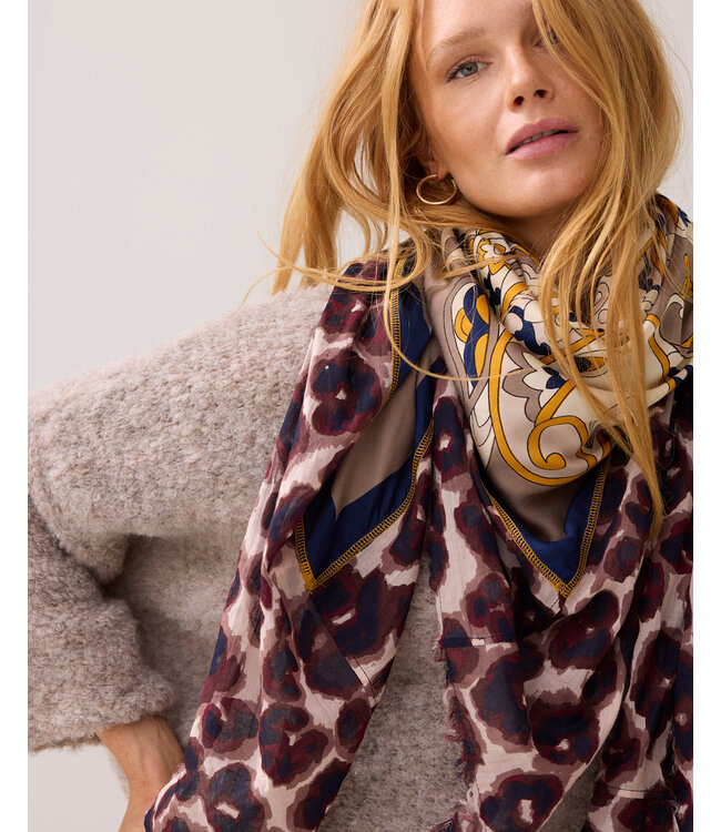 Summum Woman Summum Scarf Satin square 000240 - Honey yellow