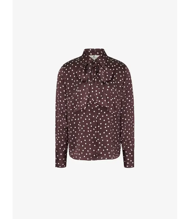 FIFTH HOUSE Loesy Polka Dot Blouse-Port Royal