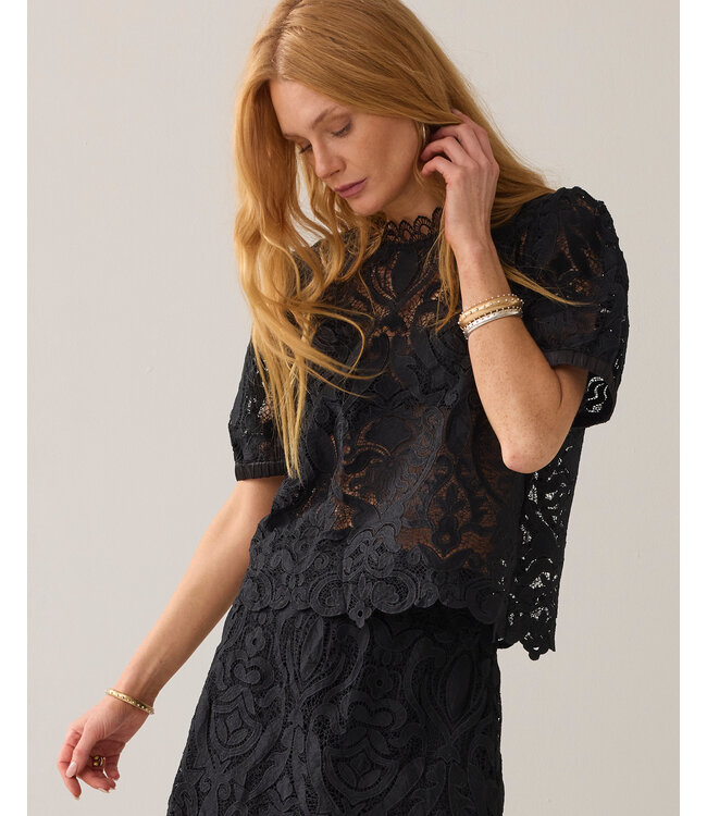 Summum Woman Top Lace - 000990 - Black