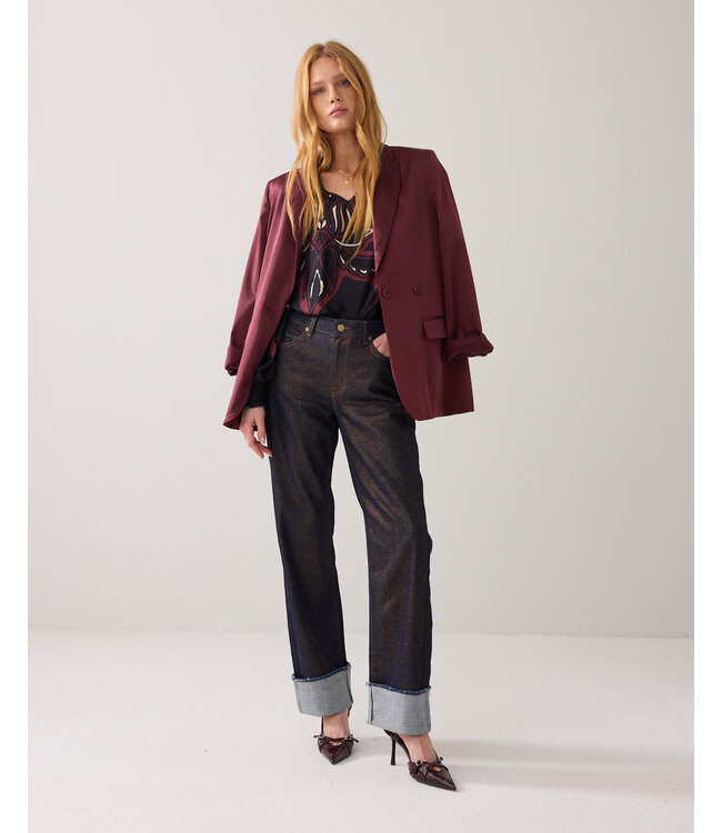 Summum Woman Jeans straight leg Twill comford denim - 000821 - Silver