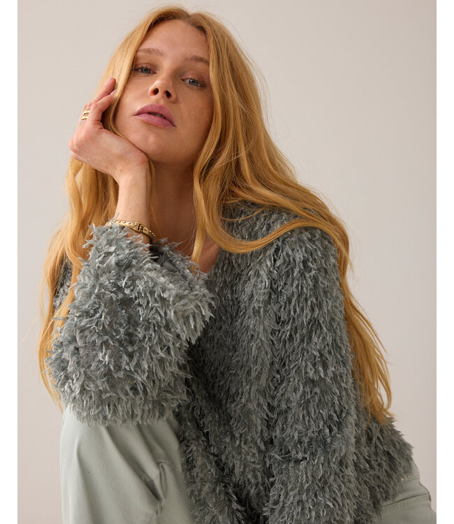 Summum Woman Top Party fluf - 000619 - Eucalyptus